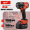 Cordless Brushless Impact Wrench With 1000NM Torque And Half Inch Chuck For Heavy Duty Power Tool U 0