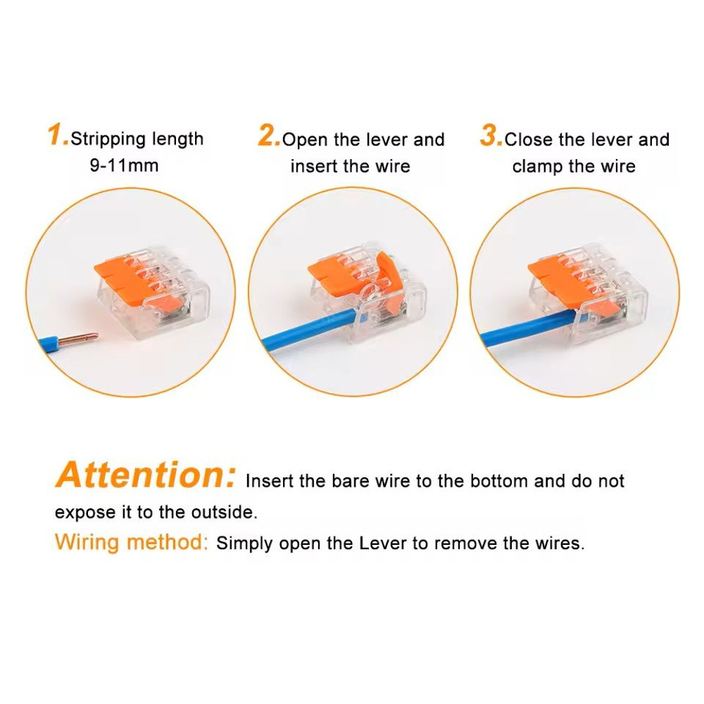 Universal Splicing Wire Connector Kit With 2 3 5 Pin Terminals For Electrical Wiring Projects 2