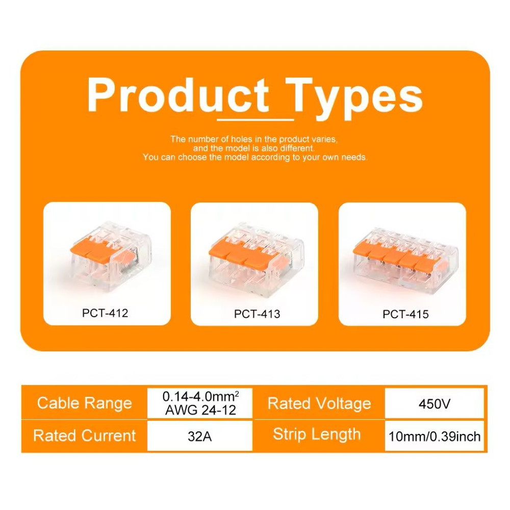 Universal Splicing Wire Connector Kit With 2 3 5 Pin Terminals For Electrical Wiring Projects 4
