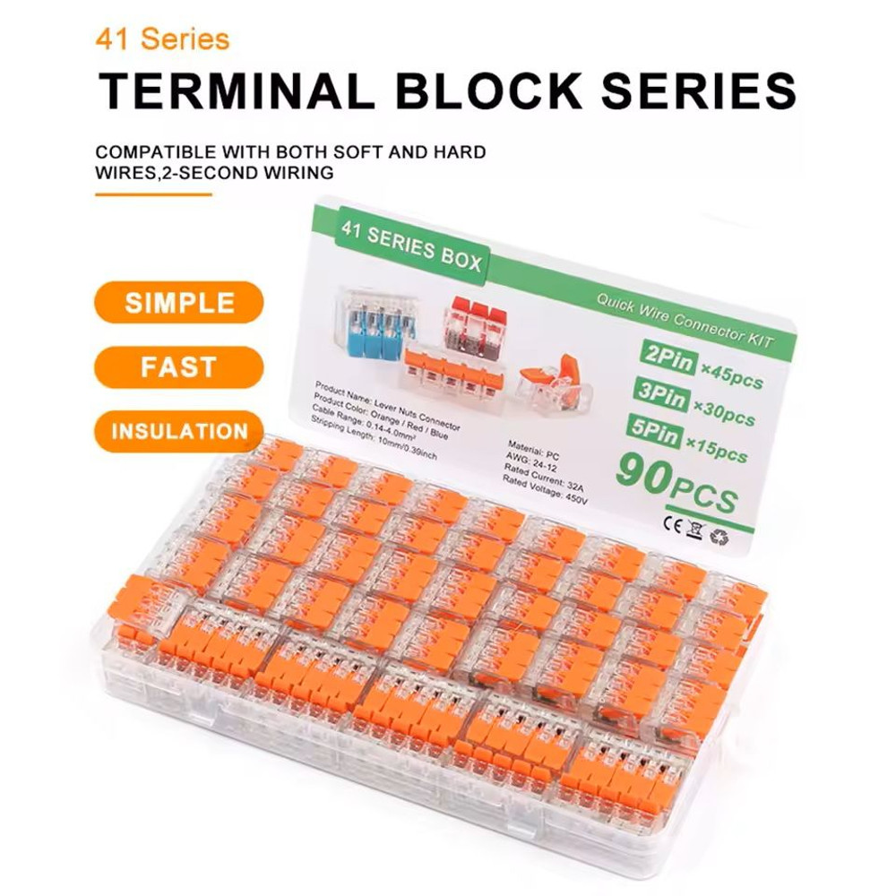 Universal Splicing Wire Connector Kit With 2 3 5 Pin Terminals For Electrical Wiring Projects 0