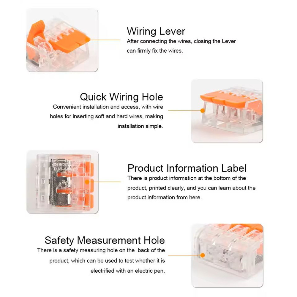 Universal Splicing Wire Connector Kit With 2 3 5 Pin Terminals For Electrical Wiring Projects 6