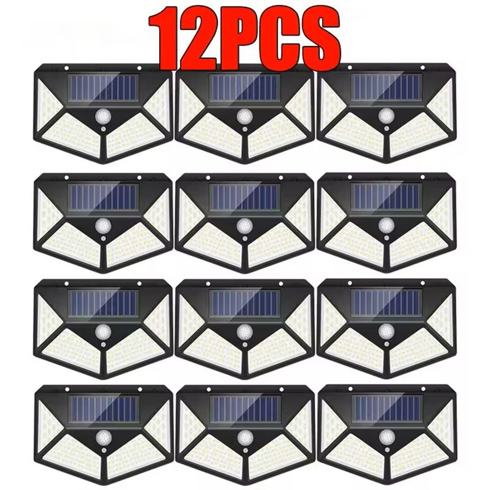 Solar Motion Sensor Wall Light For Outdoor Garden Pathway Lighting 10