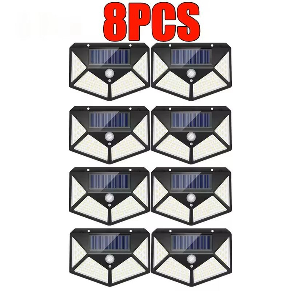 Solar Motion Sensor Wall Light For Outdoor Garden Pathway Lighting 8