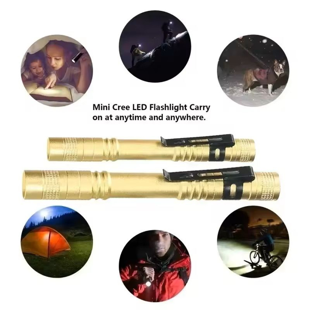 Mini LED Pen Flashlight With Clip For Emergency And Outdoor Use 9