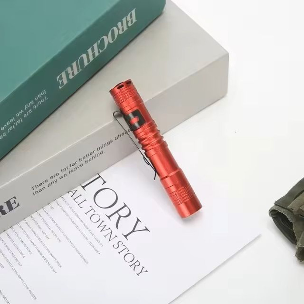 Mini LED Pen Flashlight With Clip For Emergency And Outdoor Use 2