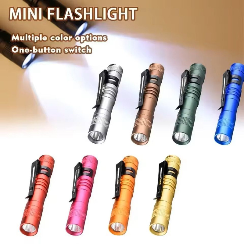 Mini LED Pen Flashlight With Clip For Emergency And Outdoor Use 0