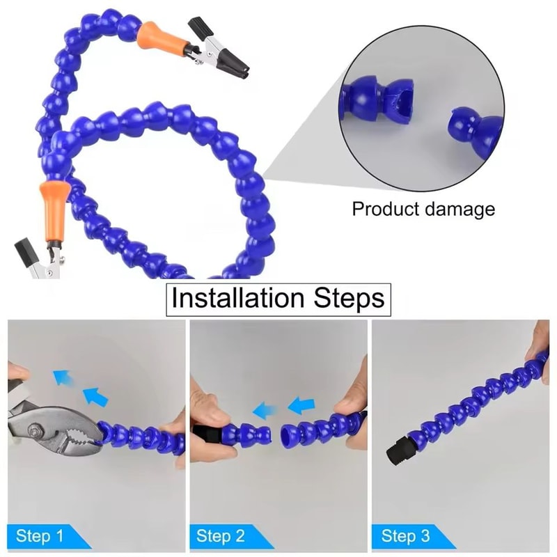 Soldering Station Helping Hand Tool With Flexible Arms And Clamp Base 2