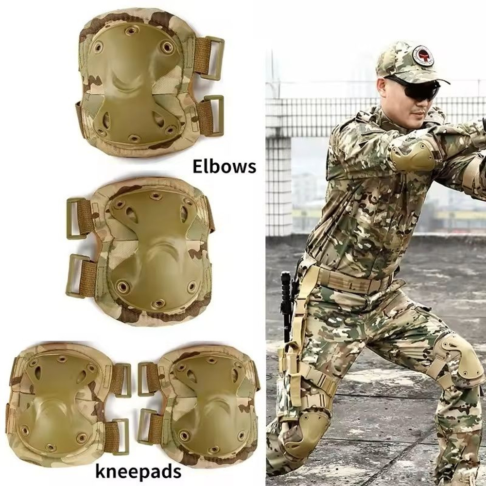 Tactical Knee And Elbow Protector Pads For Outdoor Sports And Hunting 5