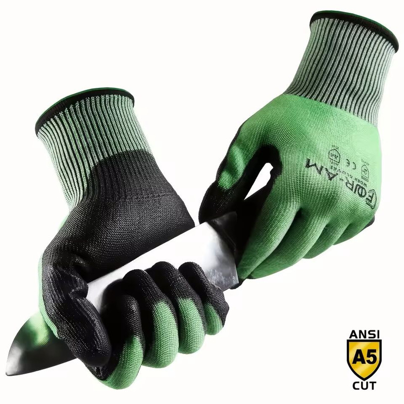 Cut Resistant Work Gloves With Nitrile Grip And Touchscreen Compatibility 4