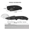 Folding Pocket Knife With Drop Point Blade For Outdoor Camping And Hunting 3