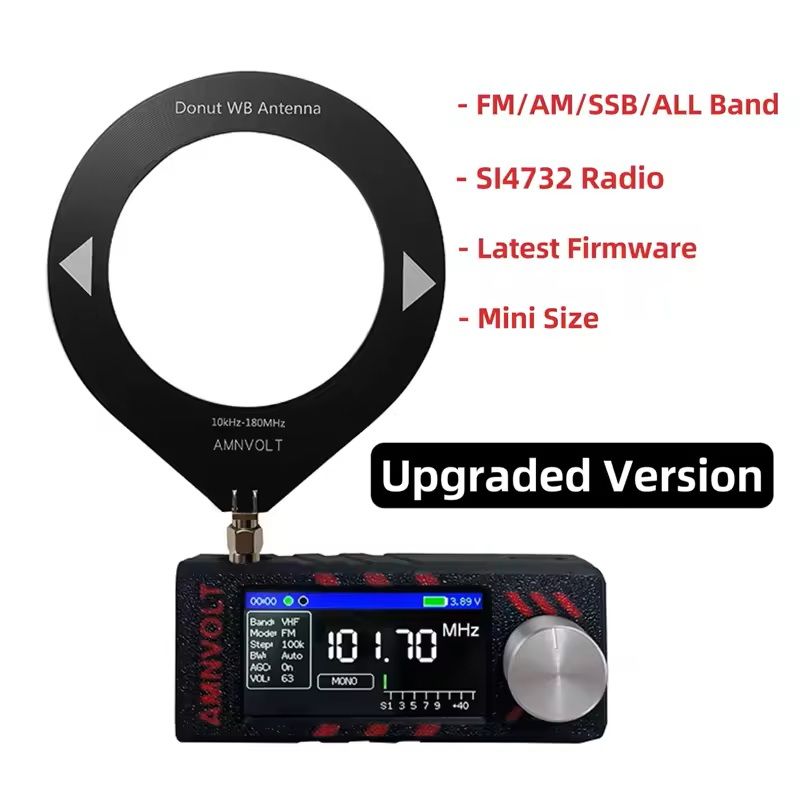 Mini Full Band DSP Radio Receiver With IPS Display And LSB USB Tuning 8