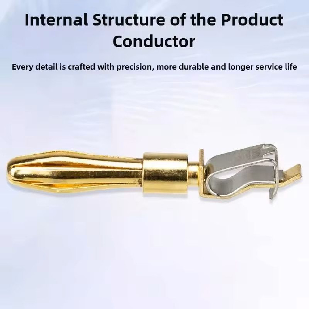 10Pack High Current GoldPlated Banana Plug Connectors For Quick 32A Electrical Testing 2