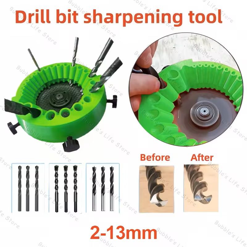 118 Degree Angle Drill Bit Sharpener Attachment For 2 To 13mm Bits Power Tool Compatible 3