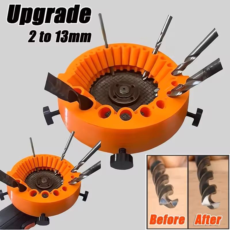 118 Degree Angle Drill Bit Sharpener Attachment For 2 To 13mm Bits Power Tool Compatible 0