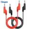 2 Piece Dual 4mm Stackable Banana Plug Multimeter Test Leads In Red And Black 0