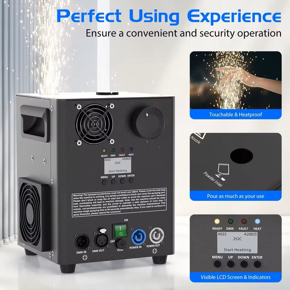Cold Spark Fireworks Machine With DMX Control For Stage Events And Party Effects 1