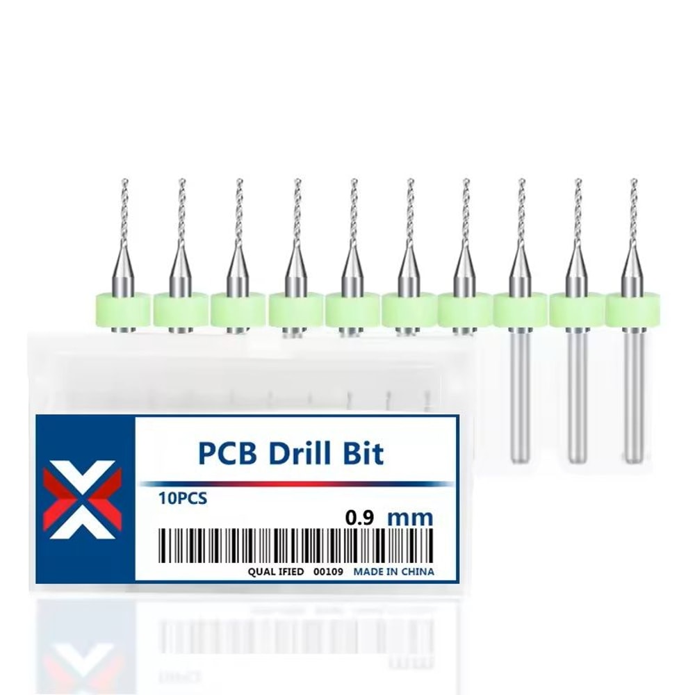 Mini Carbide PCB Drill Bit Set For Circuit Board And CNC Micro Drilling 10