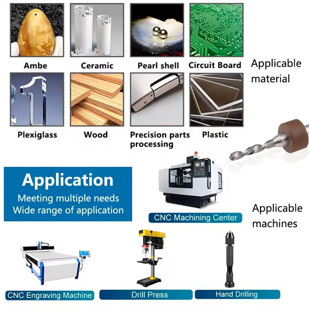 Mini Carbide PCB Drill Bit Set For Circuit Board And CNC Micro Drilling 4