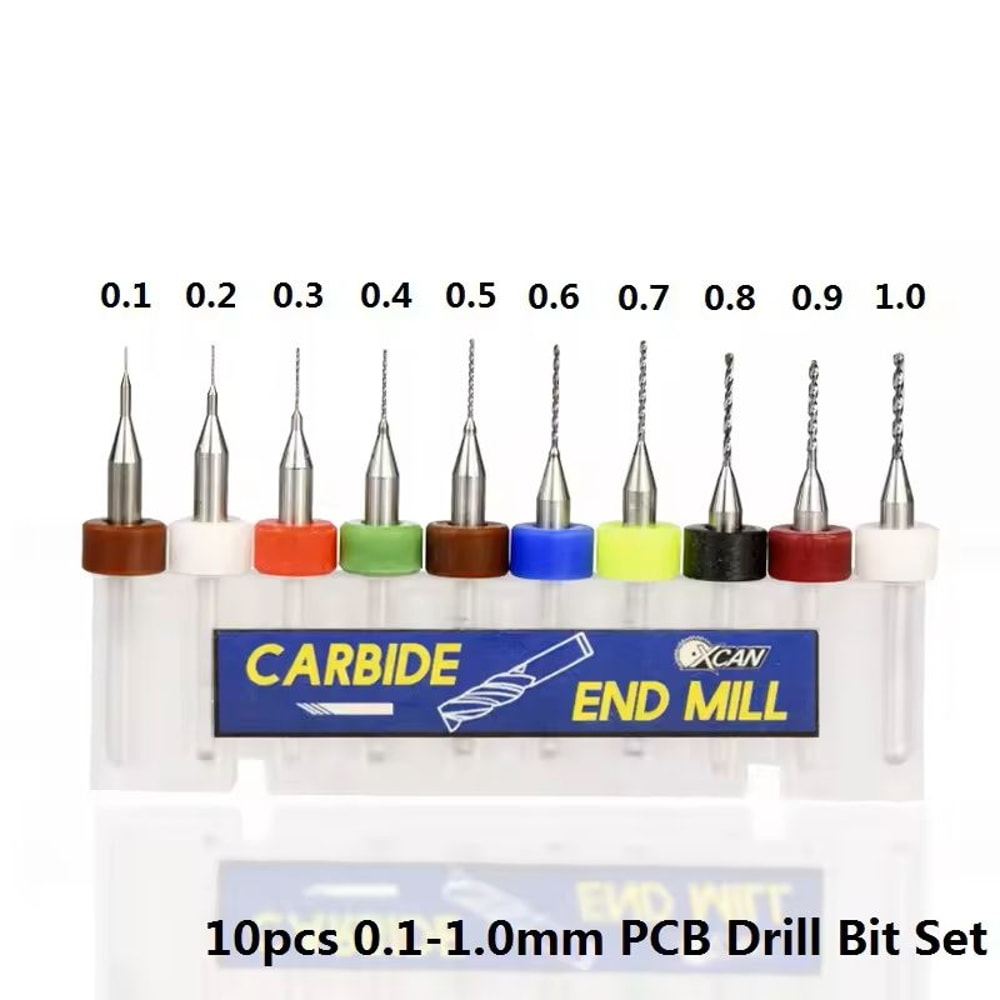 Mini Carbide PCB Drill Bit Set For Circuit Board And CNC Micro Drilling 6