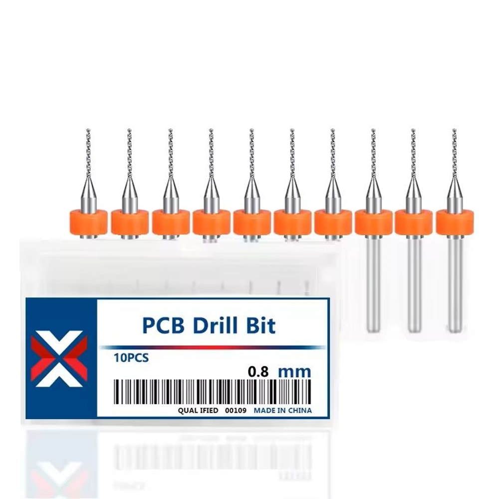 Mini Carbide PCB Drill Bit Set For Circuit Board And CNC Micro Drilling 8