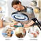 LED Magnifying Glass Table Lamp With Adjustable Light And 8X 10X Lens For Soldering And Skincare 5