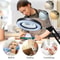 LED Magnifying Glass Table Lamp With Adjustable Light And 8X 10X Lens For Soldering And Skincare 5