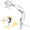 LED Magnifying Glass Table Lamp With Adjustable Light And 8X 10X Lens For Soldering And Skincare 6