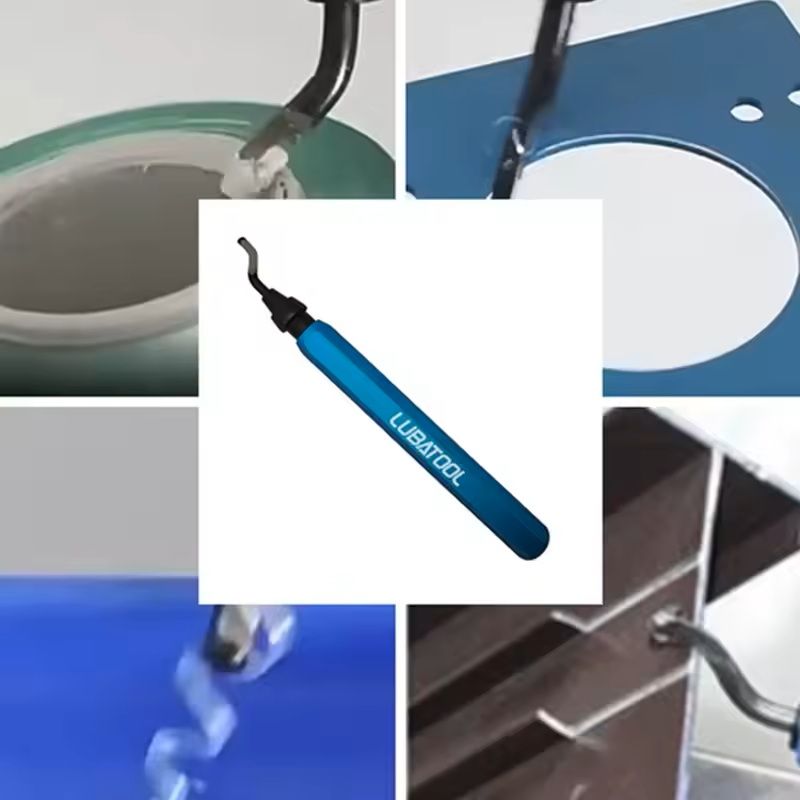 Deburring Tool With 11 Steel Blades And Rotary Head For Metal Plastic Wood And 3D Printing 5