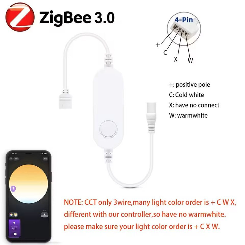 Zigbee Smart LED Strip Controller RGB And Dimmer Compatible With Alexa And SmartThings 1