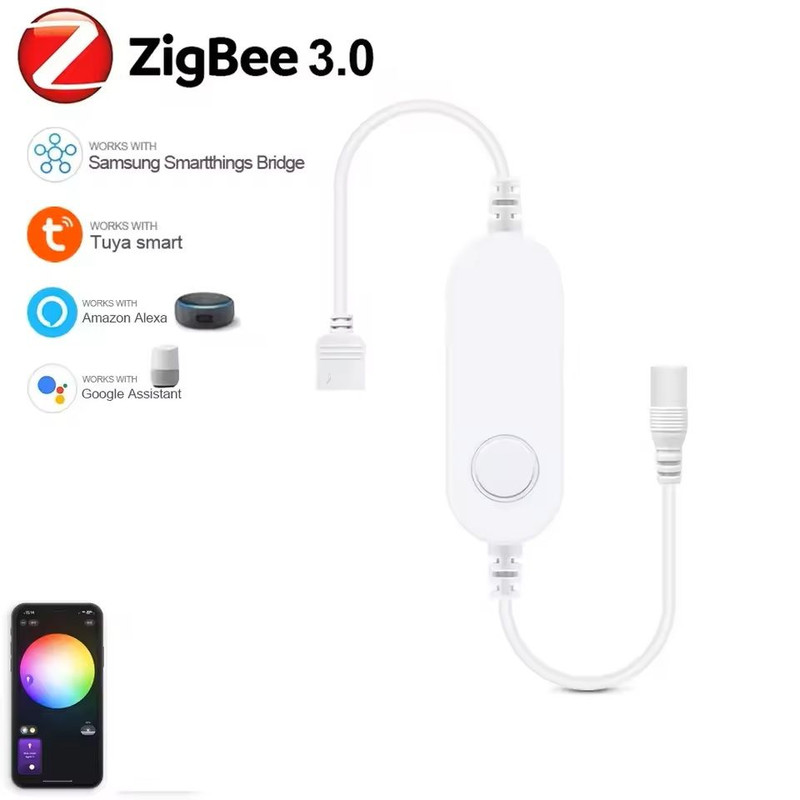Zigbee Smart LED Strip Controller RGB And Dimmer Compatible With Alexa And SmartThings 6