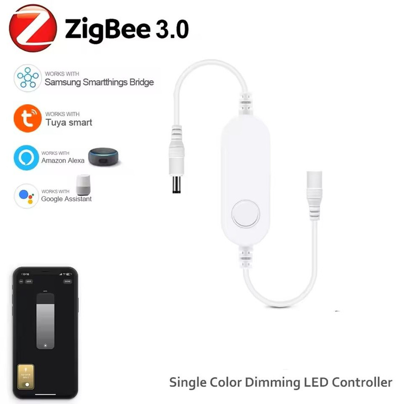 Zigbee Smart LED Strip Controller RGB And Dimmer Compatible With Alexa And SmartThings 7