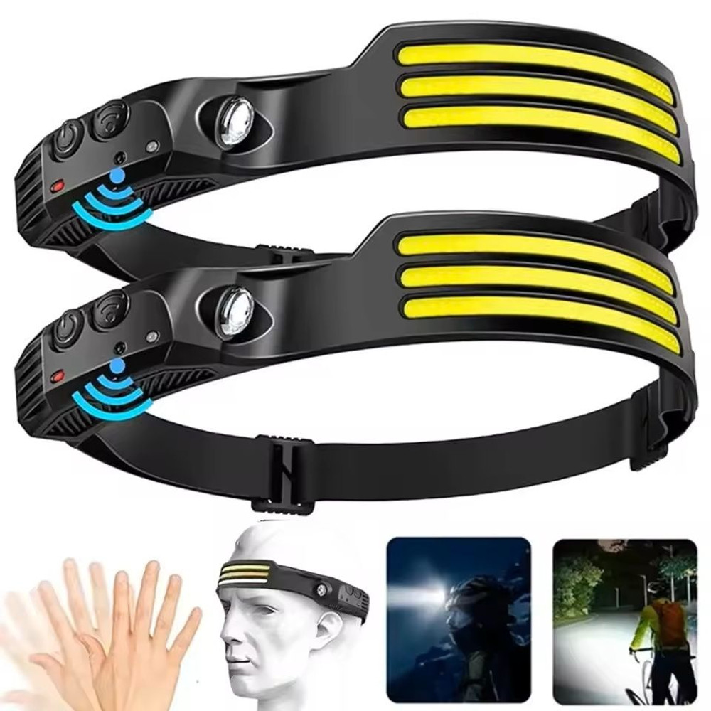 LED Sensor Rechargeable Headlamp For Outdoor Camping And Fishing 0