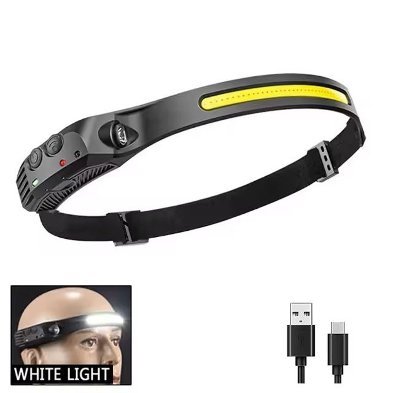 LED Sensor Rechargeable Headlamp For Outdoor Camping And Fishing 7