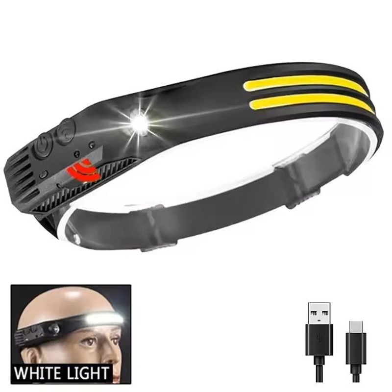 LED Sensor Rechargeable Headlamp For Outdoor Camping And Fishing 8