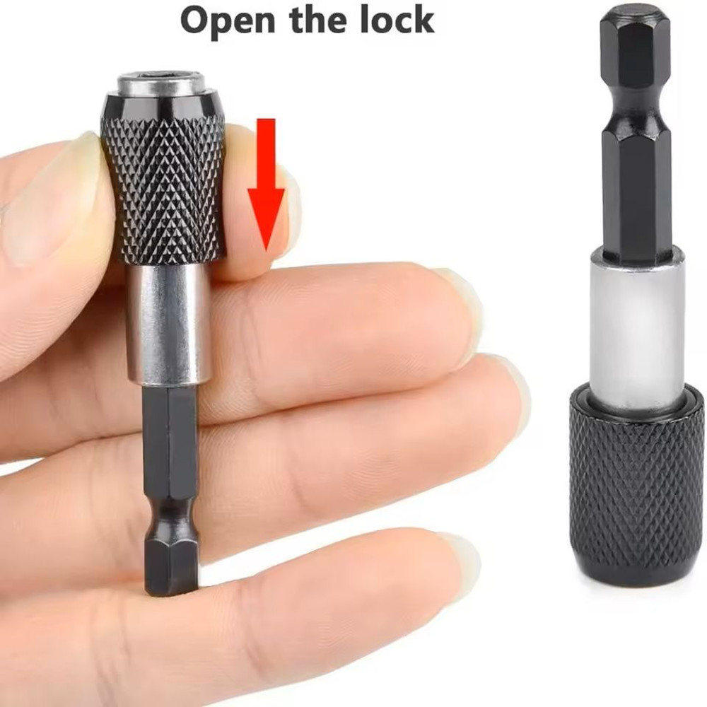 Hex Shank Quick Release Magnetic Screwdriver Extension For Power Tools 4