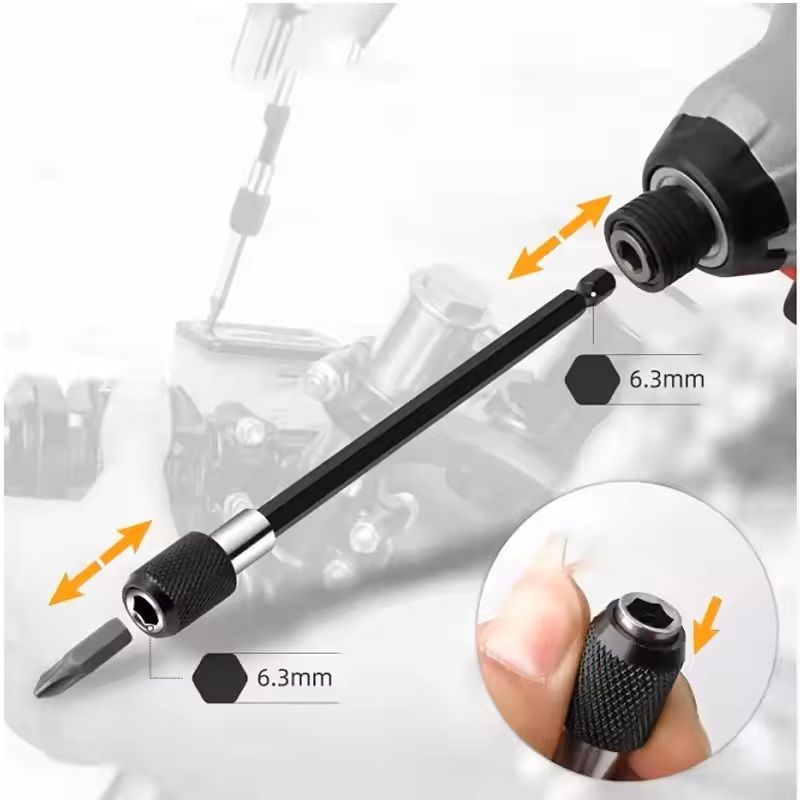 Hex Shank Quick Release Magnetic Screwdriver Extension For Power Tools 5