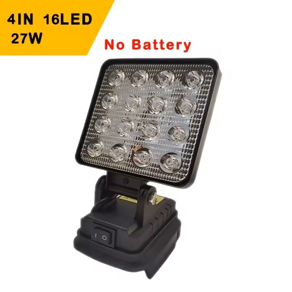 Cordless LED Work Light Portable Handheld Spotlight For Dewalt 18V Battery 2