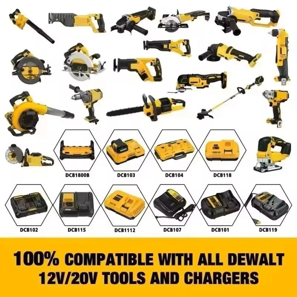 Cordless LED Work Light Portable Handheld Spotlight For Dewalt 18V Battery 3