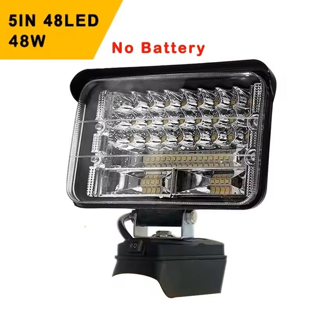 Cordless LED Work Light Portable Handheld Spotlight For Dewalt 18V Battery 4