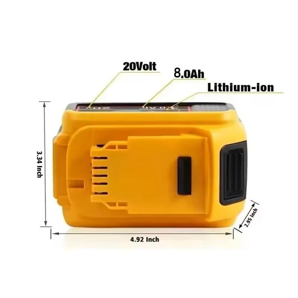 Cordless LED Work Light Portable Handheld Spotlight For Dewalt 18V Battery 5