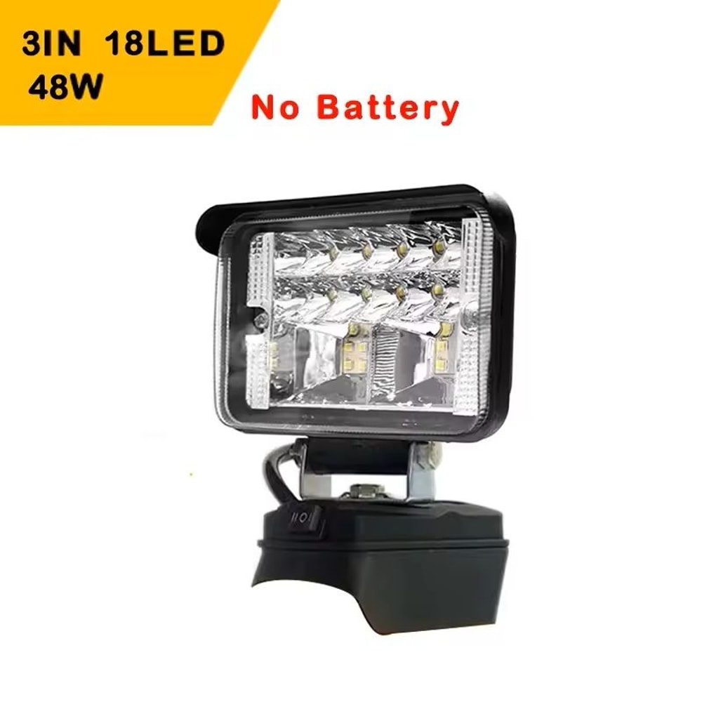 Cordless LED Work Light Portable Handheld Spotlight For Dewalt 18V Battery 9