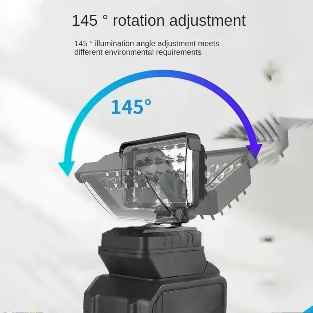 Cordless LED Work Light Portable Handheld Spotlight For Dewalt 18V Battery 6