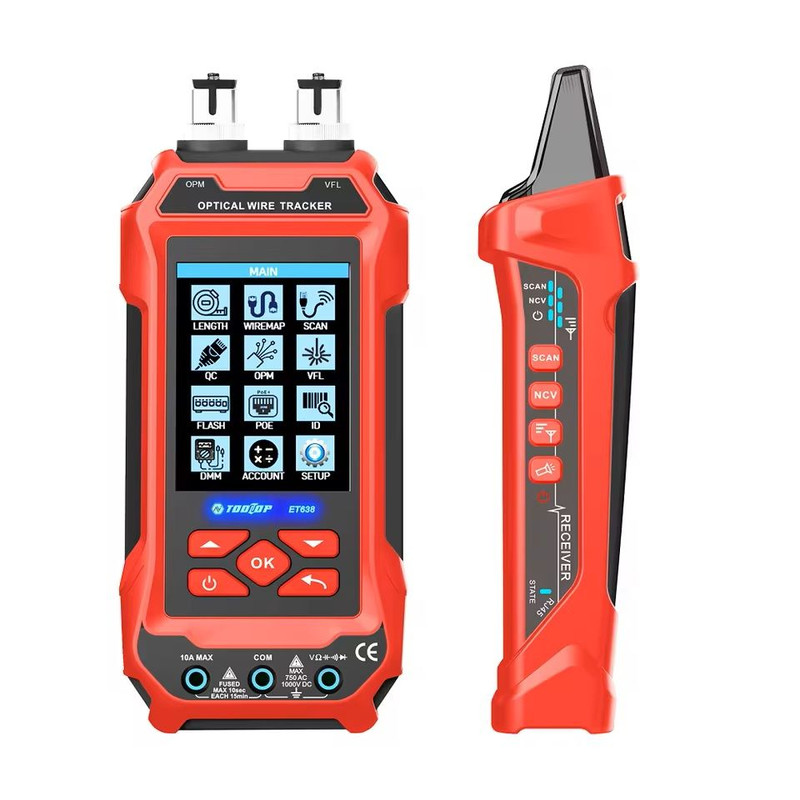 Multifunction Network Cable Tester And Fiber Fault Locator With Optical Power Meter And LAN Cable T 3