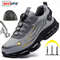 Mens Rotating Button Safety Shoes With Steel Toe Protection 0