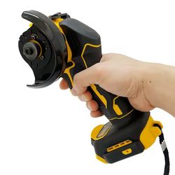 cordless mini angle grinder for 20v battery with cutting and polishing head