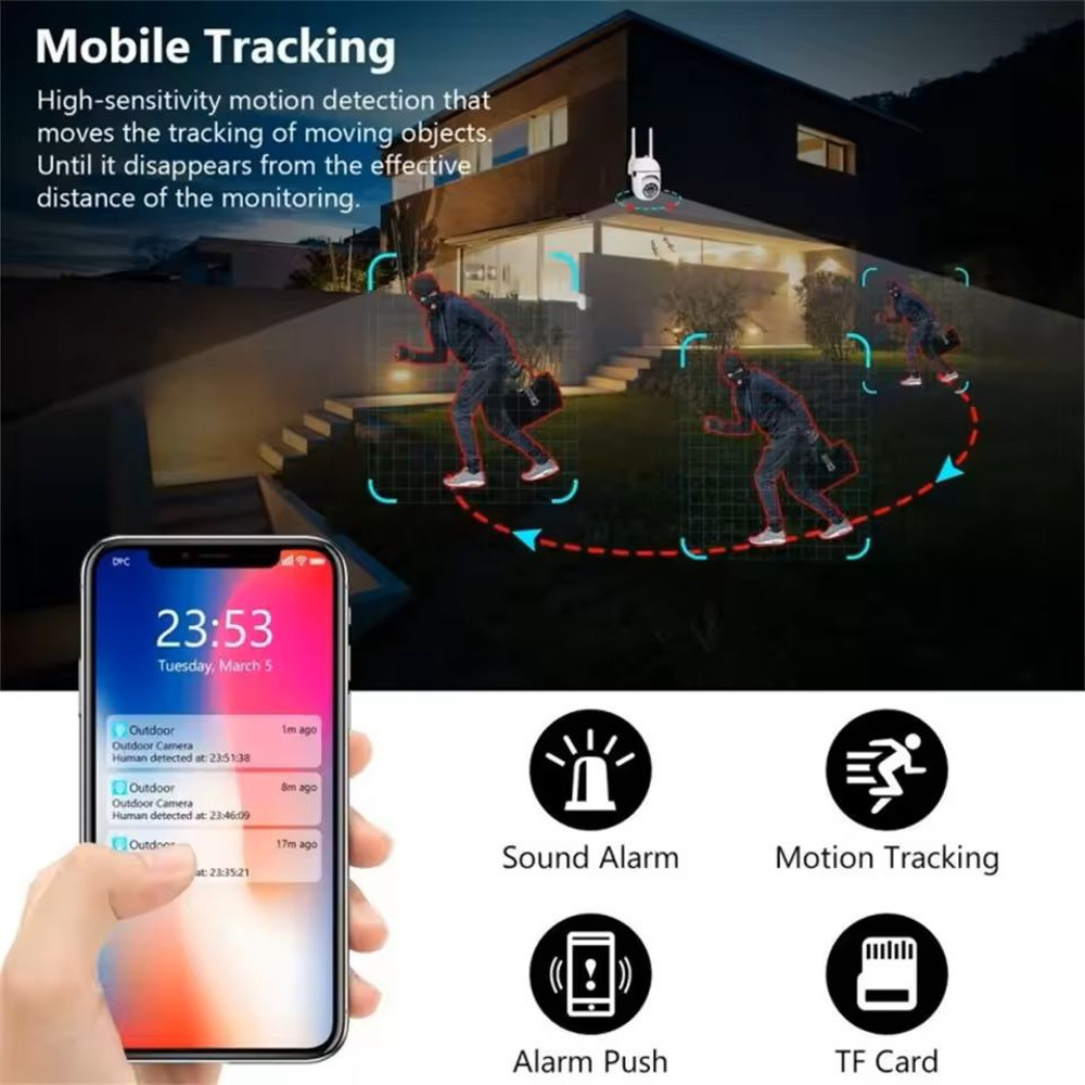 4K Wireless IP Camera With Motion Detection And Two Way Audio 5