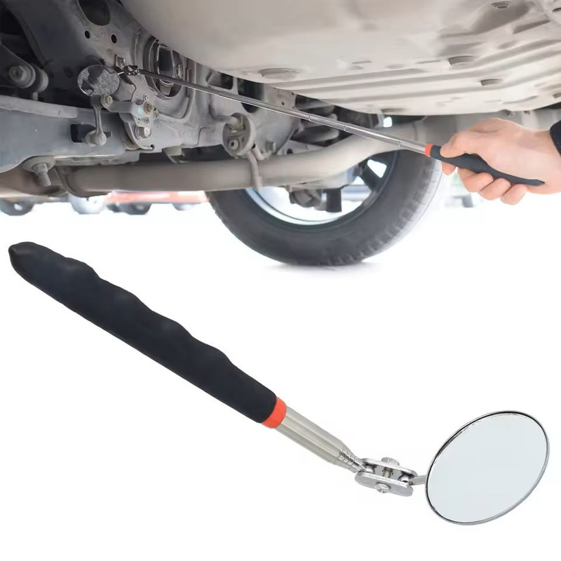 Telescopic Folding Undercar Inspection Mirror With Rotating Handle 0