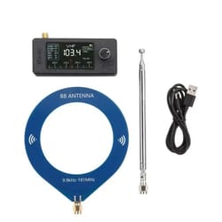 pocket all band mini radio receiver with antennas and digital tuning