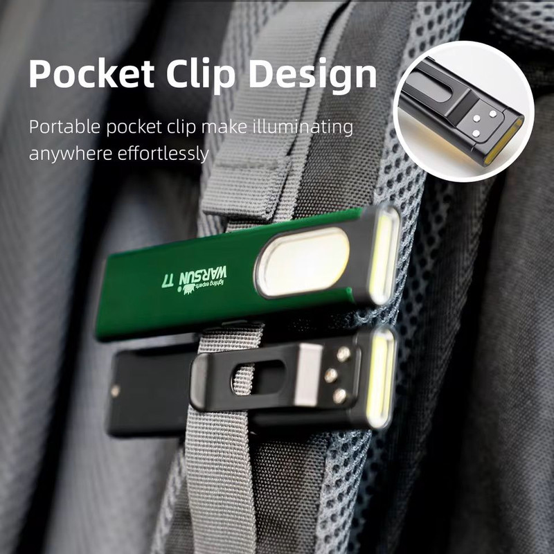 Mini Magnetic LED Keychain Flashlight With 800LM COB Work Light 0