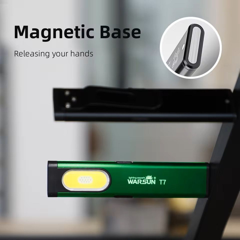 Mini Magnetic LED Keychain Flashlight With 800LM COB Work Light 4